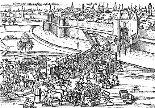 历史,离开,荷兰,城市,马斯特里赫特,西班牙,16世纪