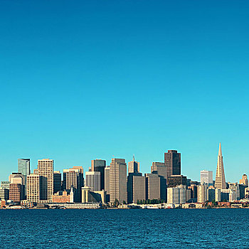 旧金山,城市天际线,全景,城市,建筑