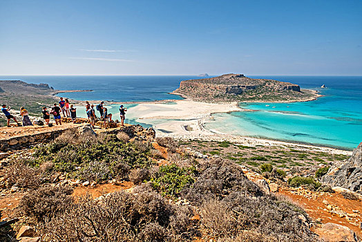 风景,旅游,梦幻爱情海滩,海滩,沙滩,半岛,克里特岛,希腊,欧洲