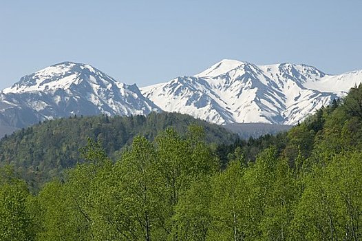 残雪,山