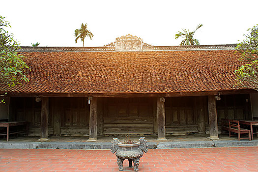 庙宇,传统,建筑风格,东方,越南
