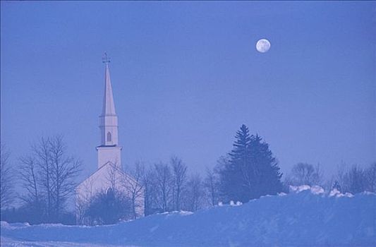 教堂,长,新布兰斯维克,加拿大