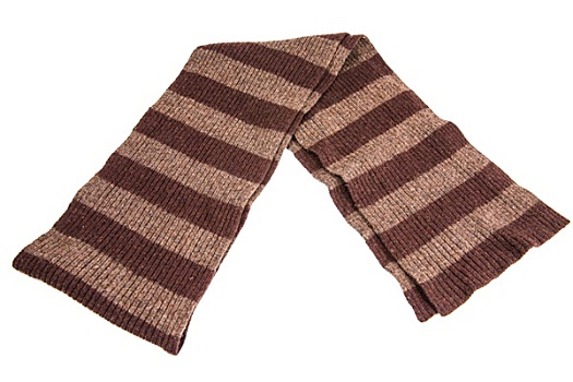 褐色,编织,围巾,隔绝