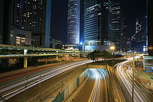 光影,夜晚,香港