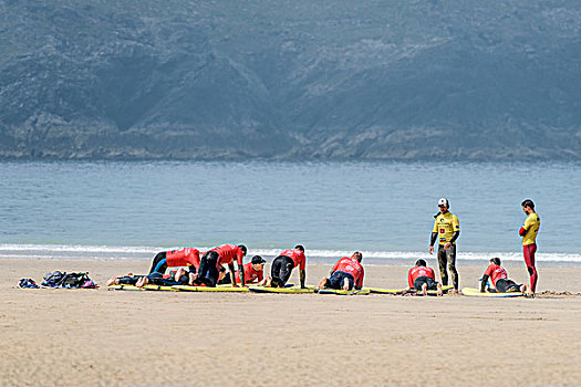 海浪,学校,指导,教育,新手,纽基,康沃尔