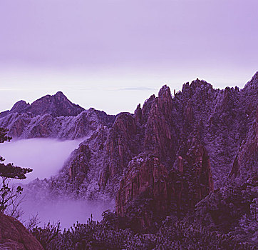 安徽,黄山,雪景,雾淞,云海,古松,九龙峰,北海宾馆,西海,天海,始信峰,日出