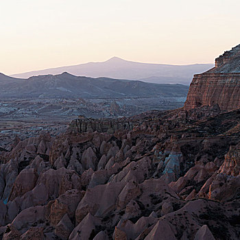 崎岖,风景,日出,土耳其