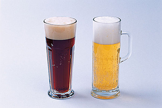 特写,向上,玻璃杯,可乐,啤酒