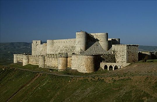 庆贺,十字军东征,城堡,12世纪,要塞,建造,策略,位置