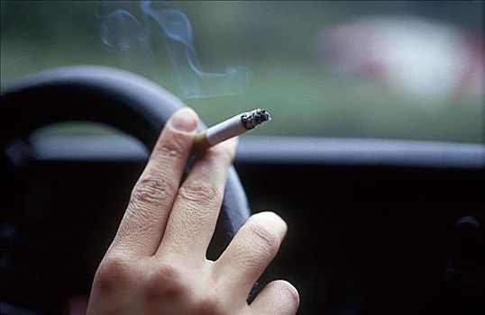 吸烟,香烟,驾驶,危险