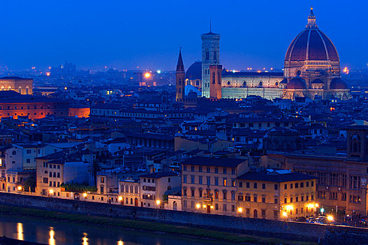 佛罗伦萨大教堂,大教堂,圣母百花大教堂,佛罗伦萨,托斯卡纳,意大利,欧洲