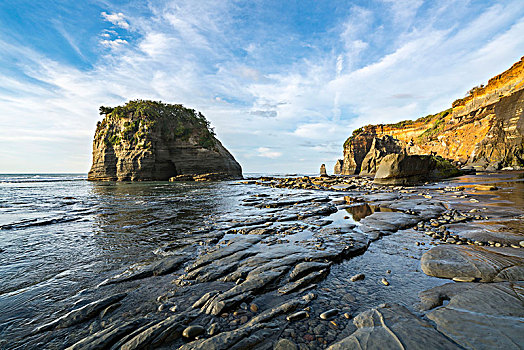 岩石构造,三姐妹山,新,普利茅斯,地区,塔拉纳基,区域,北岛,新西兰