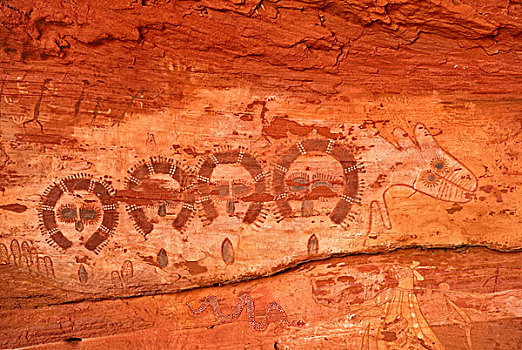 历史,土著,石头,雕刻,特写,南,北领地州,澳大利亚