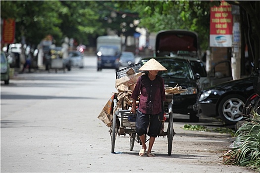 女人,道路,越南