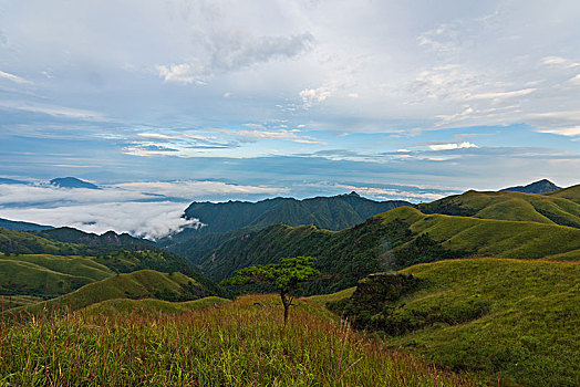 武功山云海日落