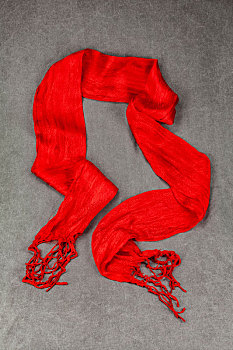 红色,丝绸,针织物,高原,哈达,围巾,装饰,物品