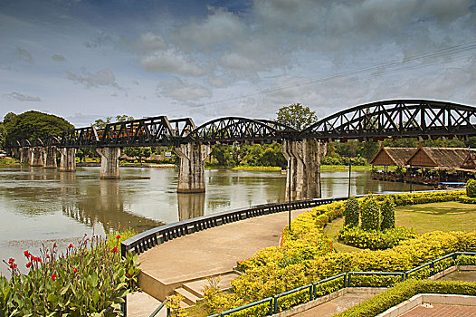 桥,河,北碧府,泰国