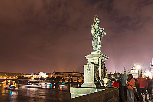 雕塑,查理大桥,布拉格