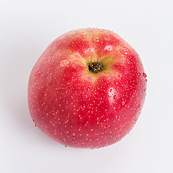 一个,红苹果,白色背景,背景