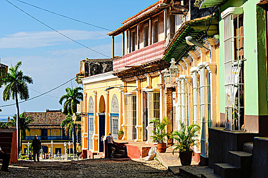 老城,特立尼达,古巴