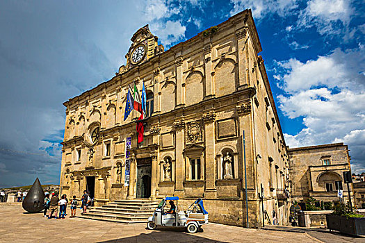 国家博物馆,中世纪,现代艺术,邸宅,广场,马泰拉,巴西里卡塔,意大利