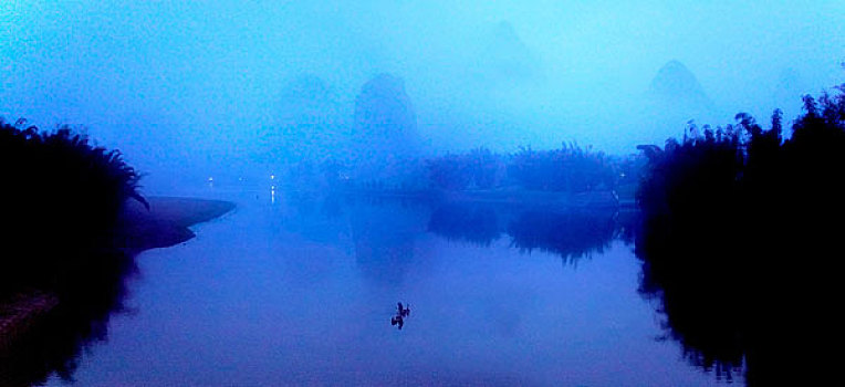 全景,漓江,广西,中国