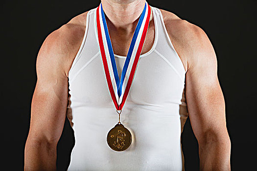 男性,体操运动员,金牌,腰部