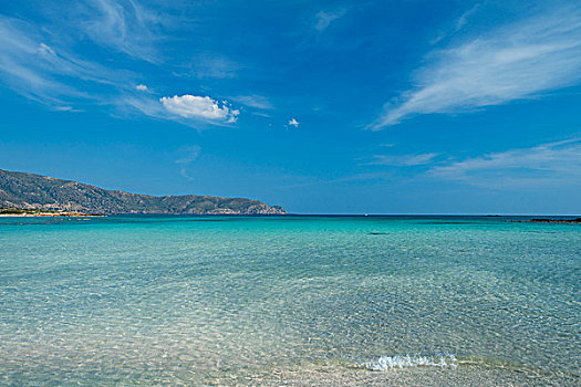 希腊,克里特岛,向外看,海洋,海滩