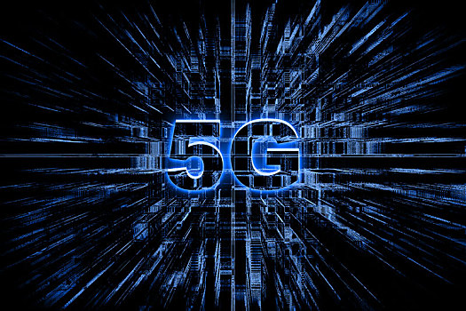 5G高速發展概念創意圖，5G移動互聯網概念創意圖。