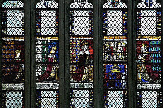 英国,坎特伯雷大教堂,西北地区,皇家,窗户,中世纪,彩色玻璃