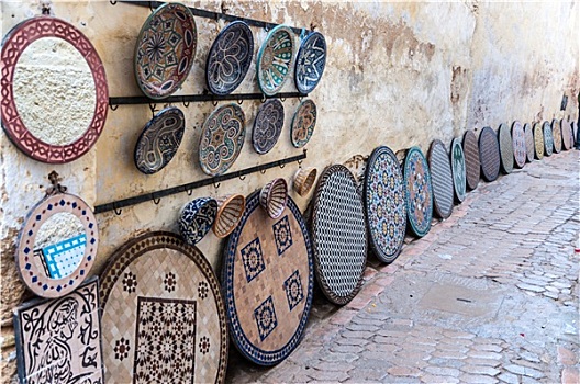 陶器,纪念品,市场,麦地那,摩洛哥,非洲
