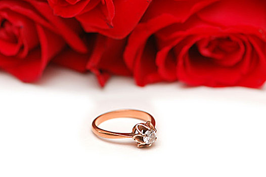 婚礼,情人节,概念,玫瑰