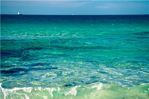 青绿色,海洋