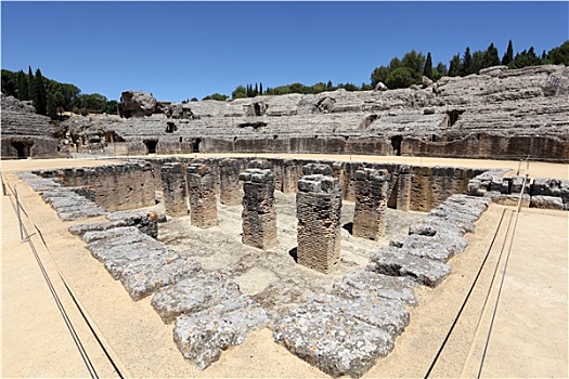 古罗马竞技场,遗址,省,塞维利亚,安达卢西亚,西班牙