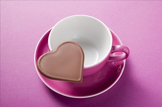 巧克力桃心,粉色,咖啡杯