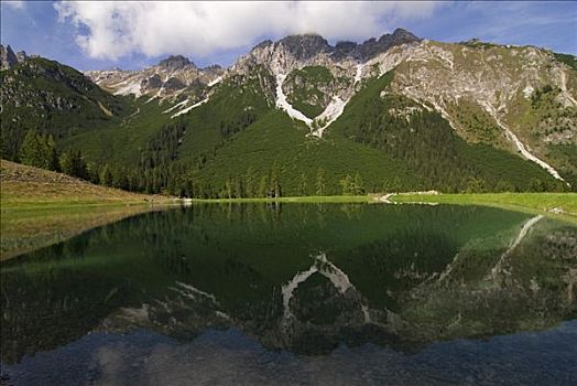 高山湖,高山,区域,靠近,提洛尔,奥地利