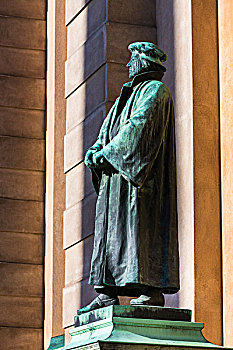 雕塑,户外,斯德哥尔摩大教堂,格姆拉斯坦,老城,斯德哥尔摩,瑞典
