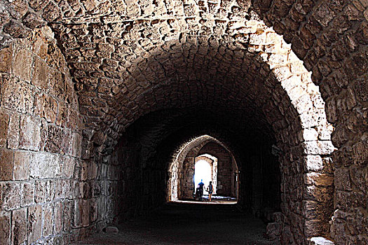 黎巴嫩比布鲁斯古遗址城堡内景
