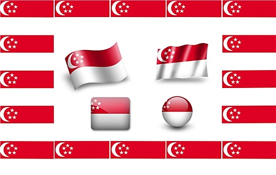 旗帜,新加坡,象征