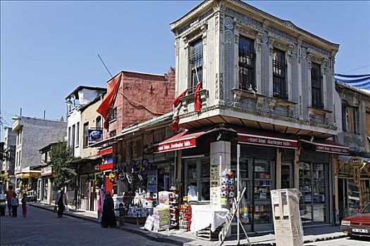 购物街,老,犹太,地区,伊斯坦布尔,土耳其