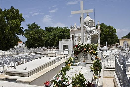墓穴,墓地,哈瓦那,古巴,加勒比海