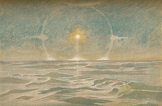 极地,夜晚,十一月,1893年,艺术家
