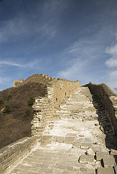 中国,金山岭,长城,老,人行道,墙壁