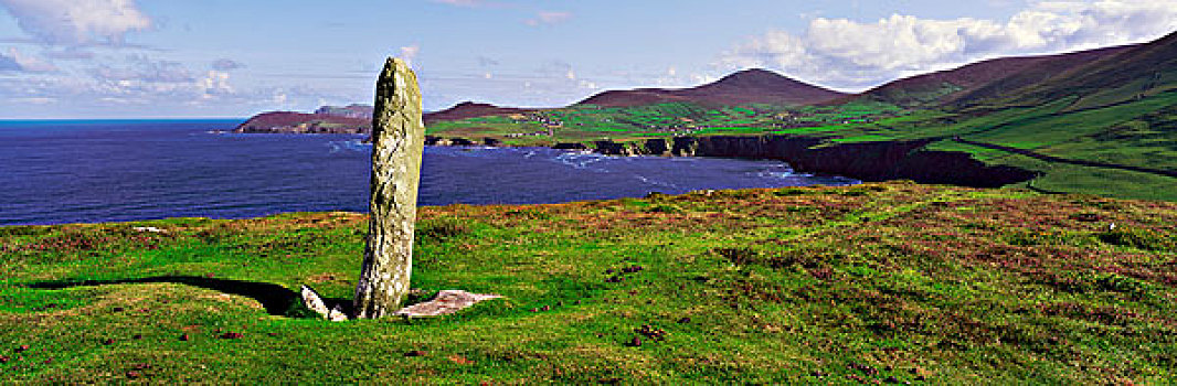 头部,丁格尔半岛,爱尔兰,靠近,海岸