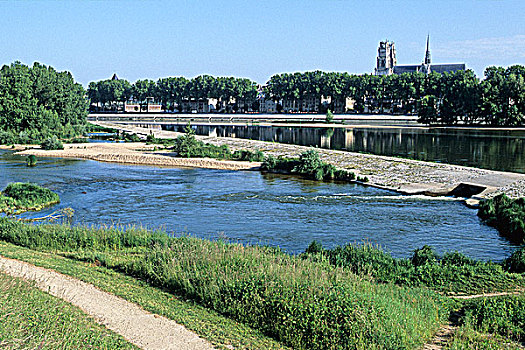 法国,中心,卢瓦尔河谷,奥尔良,卢瓦尔河