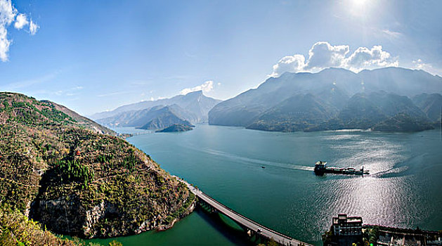 长江三峡奉节江河水域