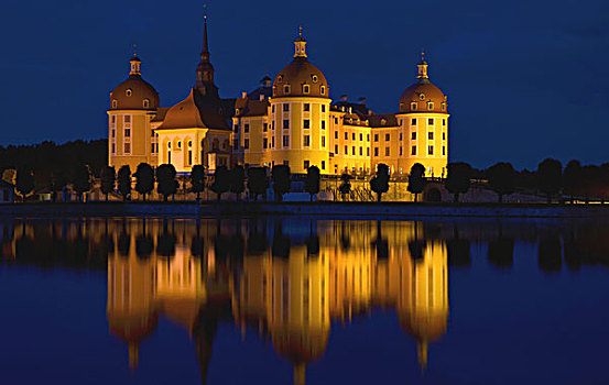 城堡,莫里茨堡,靠近,德累斯顿,萨克森,德国,欧洲