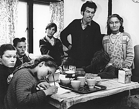 路边,吉普赛人,家庭,60年代