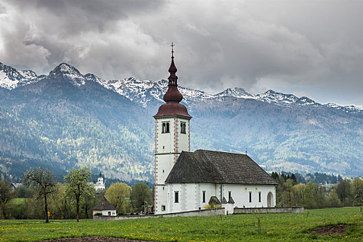 天主教,教堂,地点,阿尔卑斯山