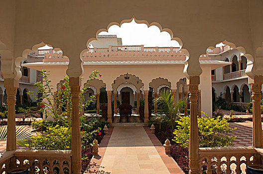 酒店,别墅,宫殿,巴拉特普尔,拉贾斯坦邦,印度